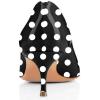 imageFSJ Women Classic Kitten Heels Pointy Closed Toe Pumps Slip On Office Ladies Party Date Business Dress Shoe Size 415 USBlack Dots