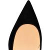 imageFSJ Women Classic Kitten Heels Pointy Closed Toe Pumps Slip On Office Ladies Party Date Business Dress Shoe Size 415 USBlack Suede