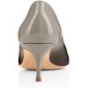 imageFSJ Women Classic Kitten Heels Pointy Closed Toe Pumps Slip On Office Ladies Party Date Business Dress Shoe Size 415 USBlackgrey