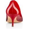 imageFSJ Women Classic Kitten Heels Pointy Closed Toe Pumps Slip On Office Ladies Party Date Business Dress Shoe Size 415 USBlackred