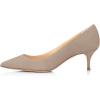 imageFSJ Women Classic Kitten Heels Pointy Closed Toe Pumps Slip On Office Ladies Party Date Business Dress Shoe Size 415 USFume
