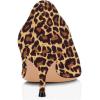 imageFSJ Women Classic Kitten Heels Pointy Closed Toe Pumps Slip On Office Ladies Party Date Business Dress Shoe Size 415 USLeopard Suede