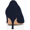 imageFSJ Women Classic Kitten Heels Pointy Closed Toe Pumps Slip On Office Ladies Party Date Business Dress Shoe Size 415 USNavy Suede