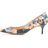 imageFSJ Women Classic Kitten Heels Pointy Closed Toe Pumps Slip On Office Ladies Party Date Business Dress Shoe Size 415 USRetroflower