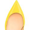 imageFSJ Women Classic Kitten Heels Pointy Closed Toe Pumps Slip On Office Ladies Party Date Business Dress Shoe Size 415 USYellow