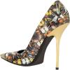 imageFSJ Women Sexy Pointy Cap Toe High Gold Heel Pumps Half DOrsay Slip On Ladies Prom Party Dress Shoe US Size 415Butterfly