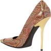 imageFSJ Women Sexy Pointy Cap Toe High Gold Heel Pumps Half DOrsay Slip On Ladies Prom Party Dress Shoe US Size 415Geometry