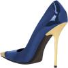 imageFSJ Women Sexy Pointy Cap Toe High Gold Heel Pumps Half DOrsay Slip On Ladies Prom Party Dress Shoe US Size 415Royal Blue