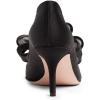 imageFSJ Women Sexy Rhinestones Stilettos High Heels Pointed Toe Slip On Pump Trendy Suede Mesh Party Office Dress Shoes Size 415 USBlack Mesh Knot