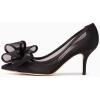 imageFSJ Women Sexy Rhinestones Stilettos High Heels Pointed Toe Slip On Pump Trendy Suede Mesh Party Office Dress Shoes Size 415 USBlack Mesh Knot