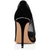 imageFSJ Women Sexy Rhinestones Stilettos High Heels Pointed Toe Slip On Pump Trendy Suede Mesh Party Office Dress Shoes Size 415 USBlack Mesh Rhinestones