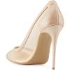 imageFSJ Women Sexy Rhinestones Stilettos High Heels Pointed Toe Slip On Pump Trendy Suede Mesh Party Office Dress Shoes Size 415 USRipple