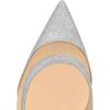 imageFSJ Women Sexy Rhinestones Stilettos High Heels Pointed Toe Slip On Pump Trendy Suede Mesh Party Office Dress Shoes Size 415 USSilver