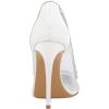 imageFSJ Women Sexy Rhinestones Stilettos High Heels Pointed Toe Slip On Pump Trendy Suede Mesh Party Office Dress Shoes Size 415 USWhite