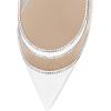 imageFSJ Women Sexy Rhinestones Stilettos High Heels Pointed Toe Slip On Pump Trendy Suede Mesh Party Office Dress Shoes Size 415 USWhite