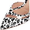 imageFSJ Women Sexy Rhinestones Stilettos High Heels Pointed Toe Slip On Pump Trendy Suede Mesh Party Office Dress Shoes Size 415 USWhite Leopard