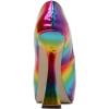 imageFSJ Women Classic Thick High Heels Platform Shoes Fashion Rainbow Elegant Peep Toe Slip On Pumps Dress Wedding Party Size 415 USMulticolor
