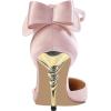 imageFSJ Women Dorsay Pointy Toe Ankle Strappy Pumps Mid Heels Bowknots Sandals Sexy Party Dress Shoes Size 415 USPink
