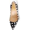 imageFSJ Women Jeweled High Heel Pointed Toe Pump Slip On Sparkling Crystal Bead Heel Sexy Ladies Bridal Evening Shoes Size 415 USBlack Polka Dot