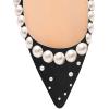 imageFSJ Women Jeweled High Heel Pointed Toe Pump Slip On Sparkling Crystal Bead Heel Sexy Ladies Bridal Evening Shoes Size 415 USBlackpearls Heel