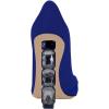imageFSJ Women Jeweled High Heel Pointed Toe Pump Slip On Sparkling Crystal Bead Heel Sexy Ladies Bridal Evening Shoes Size 415 USBlue Suede Stitching