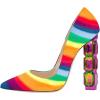 imageFSJ Women Jeweled High Heel Pointed Toe Pump Slip On Sparkling Crystal Bead Heel Sexy Ladies Bridal Evening Shoes Size 415 USColorful