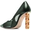 imageFSJ Women Jeweled High Heel Pointed Toe Pump Slip On Sparkling Crystal Bead Heel Sexy Ladies Bridal Evening Shoes Size 415 USDark Green