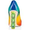 imageFSJ Women Jeweled High Heel Pointed Toe Pump Slip On Sparkling Crystal Bead Heel Sexy Ladies Bridal Evening Shoes Size 415 USRainbow
