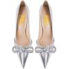 imageFSJ Women Jeweled High Heel Pointed Toe Pump Slip On Sparkling Crystal Bead Heel Sexy Ladies Bridal Evening Shoes Size 415 USSilverbows