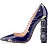 imageFSJ Women Jeweled High Heel Pointed Toe Pump Slip On Sparkling Crystal Bead Heel Sexy Ladies Bridal Evening Shoes Size 415 USStarry
