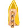 imageFSJ Women Jeweled High Heel Pointed Toe Pump Slip On Sparkling Crystal Bead Heel Sexy Ladies Bridal Evening Shoes Size 415 USYellow