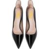 imageFSJ Women Pointed Toe High Heels Sexy Stiletto Pumps Slip On Faux Leather Rhinestone Heeled Sparkly Prom Wedding Dress Shoes Size 415 USBlack
