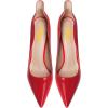 imageFSJ Women Pointed Toe High Heels Sexy Stiletto Pumps Slip On Faux Leather Rhinestone Heeled Sparkly Prom Wedding Dress Shoes Size 415 USRed