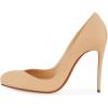 imageFSJ Women Stiletto High Heels Pumps Pointed Toe Slide Formal Party Evening Dress Shoes US Size 415 MBeige
