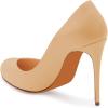 imageFSJ Women Stiletto High Heels Pumps Pointed Toe Slide Formal Party Evening Dress Shoes US Size 415 MBeige