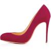 imageFSJ Women Stiletto High Heels Pumps Pointed Toe Slide Formal Party Evening Dress Shoes US Size 415 MCrimson