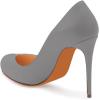 imageFSJ Women Stiletto High Heels Pumps Pointed Toe Slide Formal Party Evening Dress Shoes US Size 415 MGrey