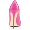 imageFSJ Women Stiletto High Heels Pumps Pointed Toe Slide Formal Party Evening Dress Shoes US Size 415 MHotpink Leather