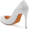 imageFSJ Women Stiletto High Heels Pumps Pointed Toe Slide Formal Party Evening Dress Shoes US Size 415 MWhite