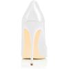 imageFSJ Women Stiletto High Heels Pumps Pointed Toe Slide Formal Party Evening Dress Shoes US Size 415 MWhite Leather