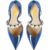 imageFSJ Women Stylish Pointed Toe One Strap with Pearls Sandals Stiletto High Heel Slip On Evening Dress Ladies Shoes Size 415 USBlue