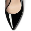 imageFSJ Women Trendy Metallic Gold Chain High Heel Slingback Pumps Pointed Toe Adjustable Buckle Office Lady Party Shoes Size 415 USBlack