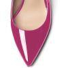 imageFSJ Women Trendy Metallic Gold Chain High Heel Slingback Pumps Pointed Toe Adjustable Buckle Office Lady Party Shoes Size 415 USFushia