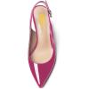 imageFSJ Women Trendy Metallic Gold Chain High Heel Slingback Pumps Pointed Toe Adjustable Buckle Office Lady Party Shoes Size 415 USFushia