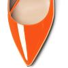 imageFSJ Women Trendy Metallic Gold Chain High Heel Slingback Pumps Pointed Toe Adjustable Buckle Office Lady Party Shoes Size 415 USOrange