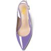 imageFSJ Women Trendy Metallic Gold Chain High Heel Slingback Pumps Pointed Toe Adjustable Buckle Office Lady Party Shoes Size 415 USPurple
