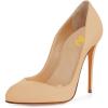 imageFSJ Women Stiletto High Heels Pumps Pointed Toe Slide Formal Party Evening Dress Shoes US Size 415 MBeige