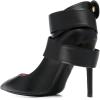 imageFSJ Women Classic Pointed Toe Stiletto High Heel Cross Strap Pumps Ankle Strap Buckle Evening Dress Shoes Size 415 USBlack