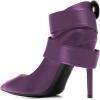 imageFSJ Women Classic Pointed Toe Stiletto High Heel Cross Strap Pumps Ankle Strap Buckle Evening Dress Shoes Size 415 USPurple