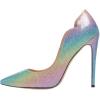 imageFSJ Women Classic Pointed Toe Stiletto High Heels Pumps Starry Slip On Lady Casual Dress Party Shoes Size 415 USColorful1